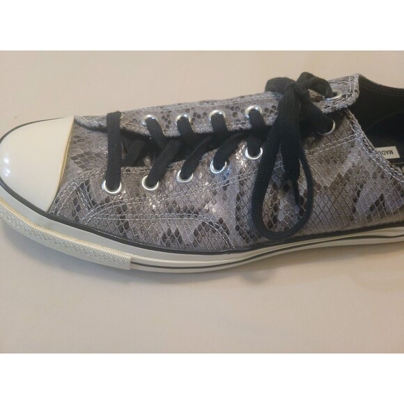 Converse Men's Archive Reptile Chuck 70 Ox Sneakers, Grey/Egret/Black, 13 Medium - Picture 2 of 10